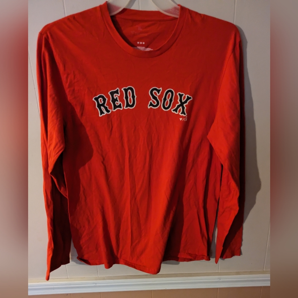Fanatics MLB Boston Red Sox Camo Logo Red T Shirt Size Medium